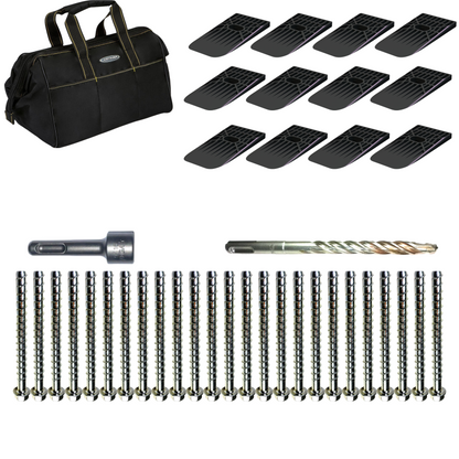 Plate Lock Installation Bag – Anchors, Drill Bit & SDS Socket Kit