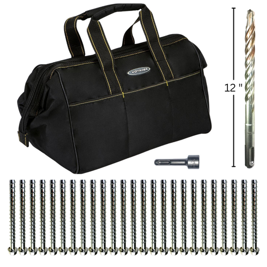 Plate Lock Installation Bag – Anchors, Drill Bit & SDS Socket Kit